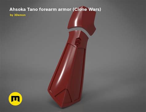 Ahsoka Tano Clone Wars Forearm Armor 3d Model 3d Printable Cgtrader