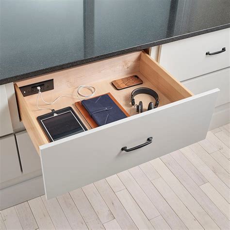 Docking Drawer 21 Slim In Drawer Charging Outlet Featuring 2ac And 2