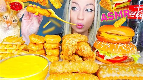 Asmr Mcdonalds Cheese Chicken Nuggets Cheeseburger