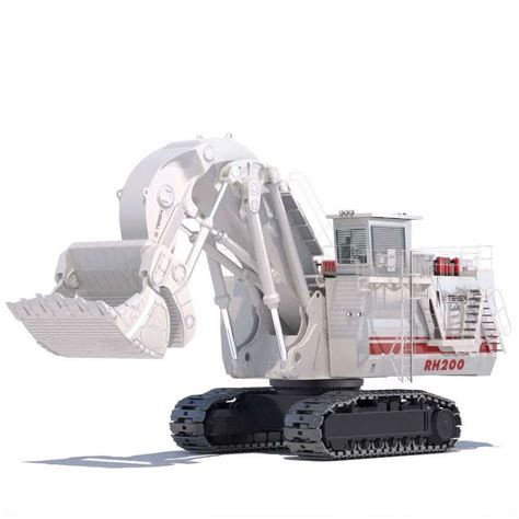 Mining Excavator Terex Rh200 Fs 3d Model By Arqart