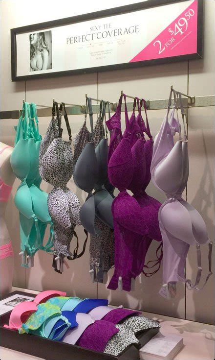 Carefree Bra Display At Victoria’s Secret Fixtures Close Up