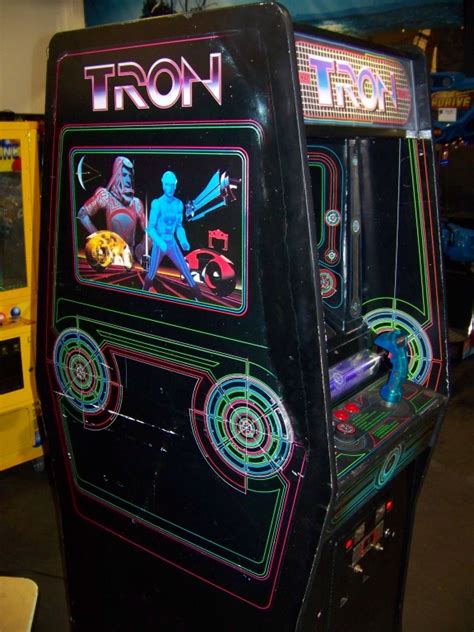 Tron Classic Upright Arcade Game Bally Midway Item Is In Used Condition
