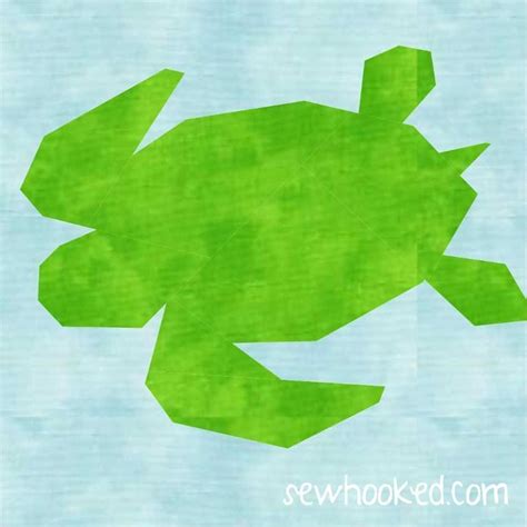 Sea Turtle Paper Pieced Craftsy Free Pdf Quilt Patterns Free