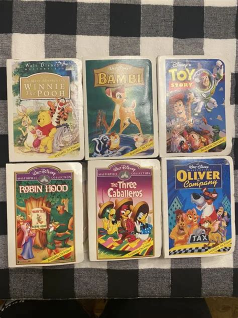 Lot Of 6 Mcdonalds Walt Disney Masterpiece Collection Vhs Happy Meal Toy 1996 999 Picclick