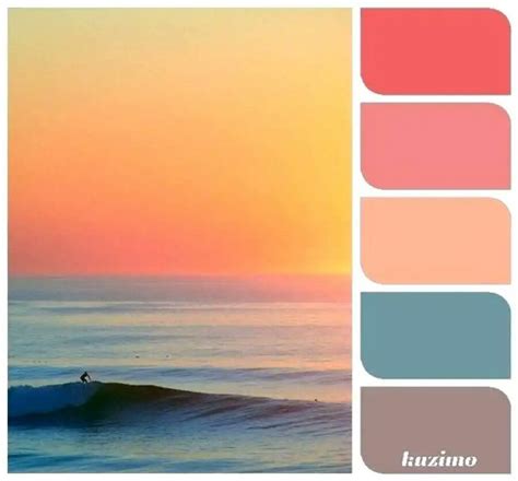 Pin By Chelsea Morrison On Home Design Sunset Color Palette Beach