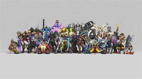 Download Overwatch Online Game All Characters Anniversary 1920x1080