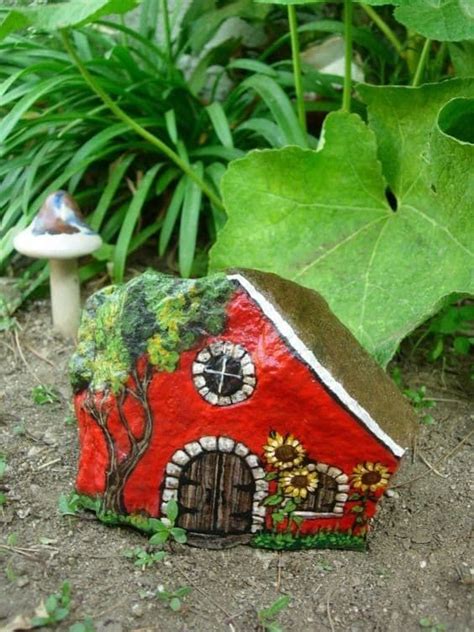 Best 50 Painted Rock Houses Images And Ideas For Kids And Adults