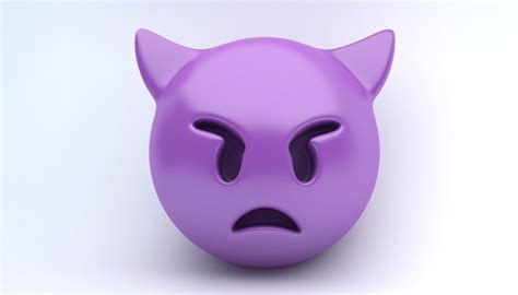 3d Model Emoji Demons Vr Ar Low Poly Cgtrader