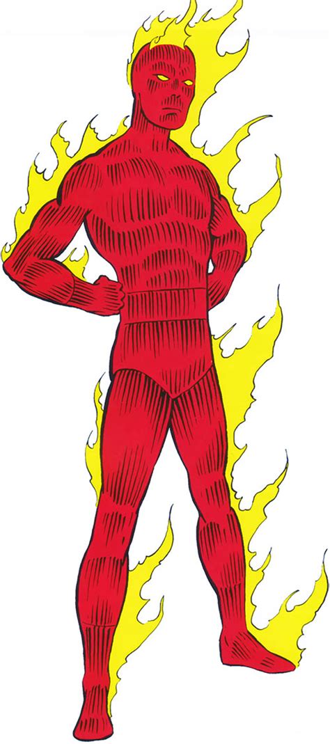 Human Torch Marvel Comics Fantastic Four Johnny Storm Human