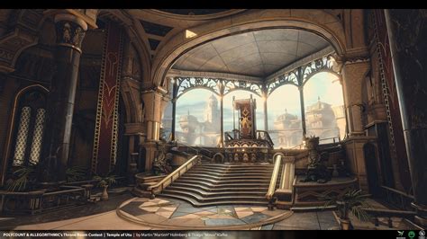 Artstation Temple Of Utu Polycount Throne Room Contest Thiago