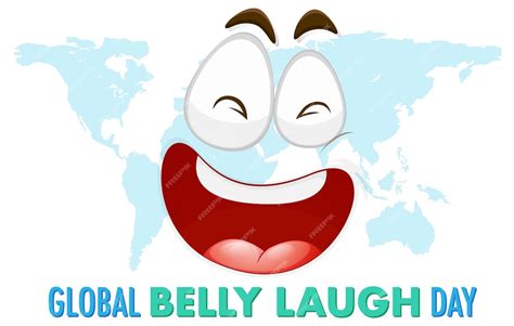 Premium Vector Global Belly Laugh Day Logo Banner