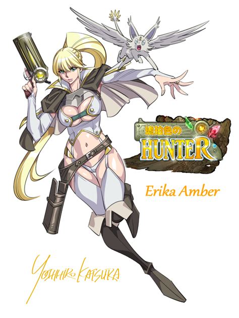 Katsura Yoshihiro Erica Amber Kohakuiro No Hunter Official Art Translation Request 1girl