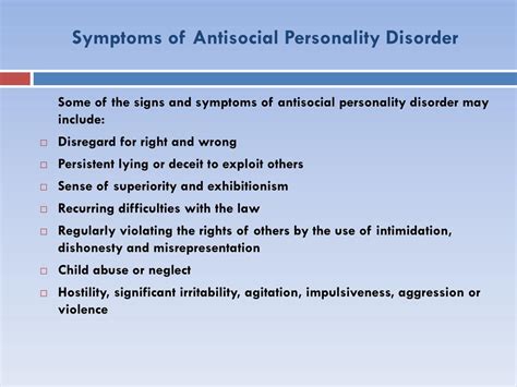 Ppt Antisocial Personality Disorder Powerpoint Presentation Free
