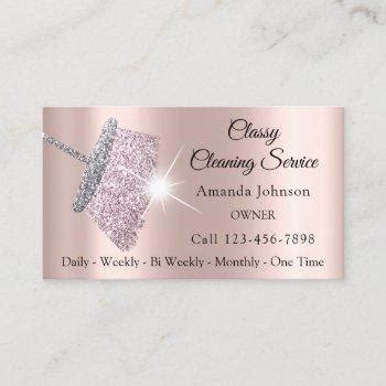 Cleaning business cards share important contact information, including phone numbers, web addresses, and emails. Cleaning Service Business Cards | KoalaCards
