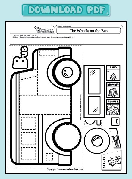 There is no physical item to be sent in this order; Wheels On The Bus Coloring Page
