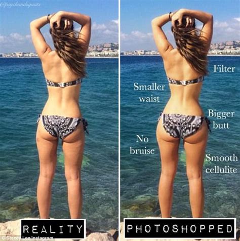 Instagrammer Shares Before And After Photoshop Pictures Daily Mail Online