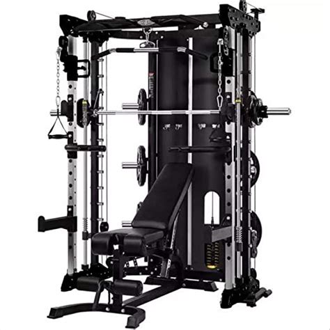Smith Machine All In One Home Gym Deluxe Black