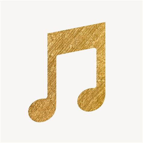 Music Note App Icon Gold Free Icons Rawpixel