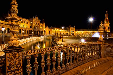 city, Night, Sevilla, Spain Wallpapers HD / Desktop and Mobile Backgrounds
