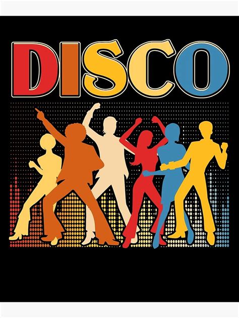 Disco 70s Disco Themed Vintage Retro Dancing Poster For Sale By