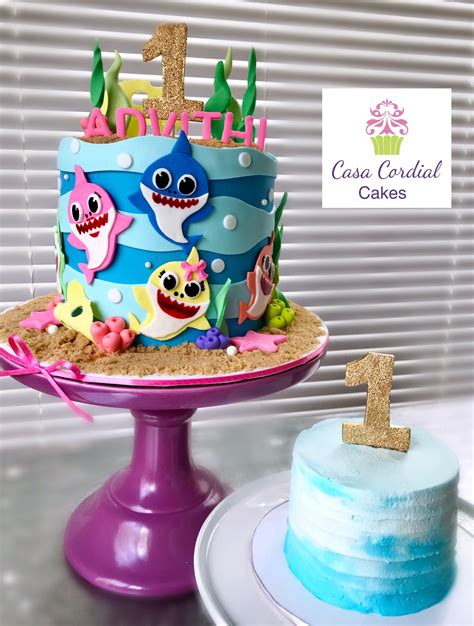 June 16, 2020may 20, 2020 by jeremy dixon. Baby Shark Cake (With images) | Shark birthday cakes, Twin ...