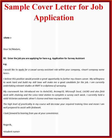 An application letter is a written document addressed to an employer by a job applicant, explaining why they're interested in and qualified for an cover letters can hold different levels of importance to an employer depending on the industry you're in and the job you're applying for. Examples of job application letters