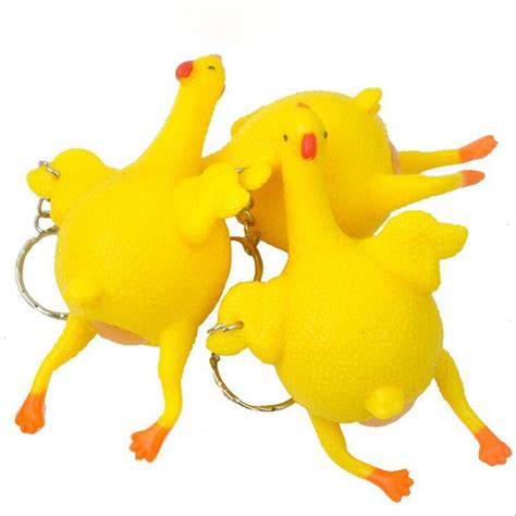 Anti Stress Squeeze Chicken Egg Laying Chickens Novelty And Gag Toys