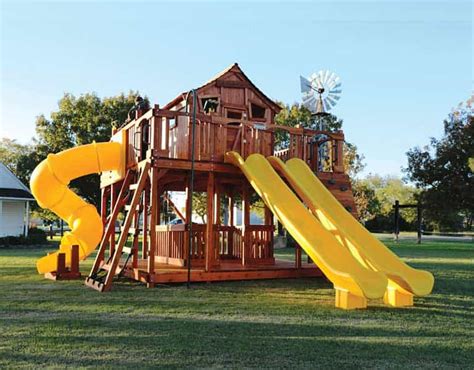 Fort Ticonderoga Swing Set Backyard Fun Factory