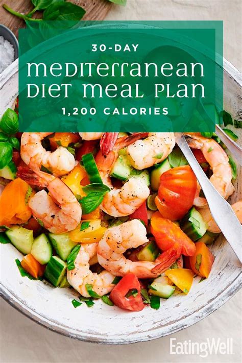 30 Day Mediterranean Diet Meal Plan 1200 Calories Mediterranean