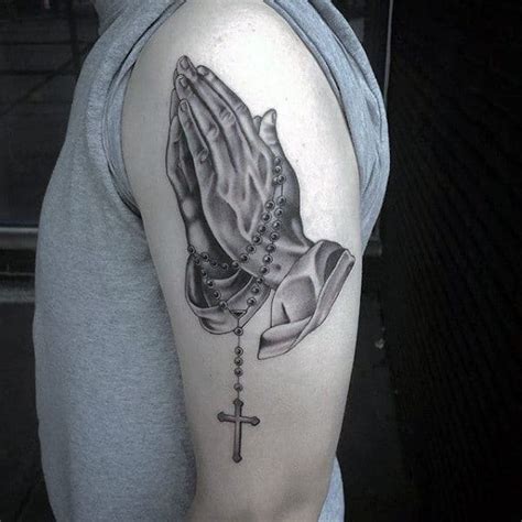 Let's learn more about this loving angel as we check out these 8 powerful and protective archangel michael tattoos. 70 Praying Hands Tattoo Designs For Men - Silence The Mind