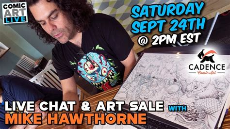 Live Art Sale With Comic Artist Mike Hawthorne Youtube