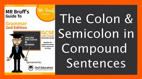 The Colon And Semicolon In Compound Sentences Youtube
