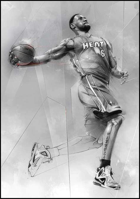 Lebron james has averaged at least 25 points, 5 rebounds and 5 assists in 15 different seasons. LeBron sketch drawing | Sketches | Pinterest