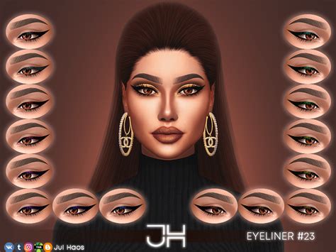 Julhaos Cosmetics Eyeliner 23 Sims 4 Cc Custom Content Eye Liner