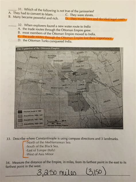 8th Grade Social Studies Student Workbook Answers