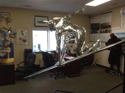 Life Size Marvel Silver Surfer With Stand Aurora Illinois
