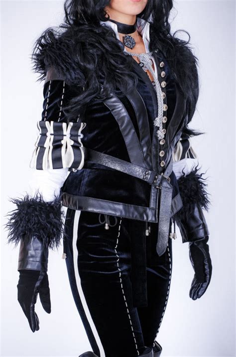 Yennefer Cosplay Costume Yennefer Of Vengerberg Outfit Video Etsy