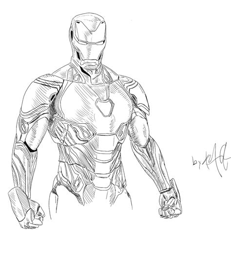 Iron Man Sketched By Me Marvel Drawings Pencil Avengers Drawings