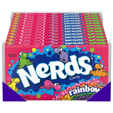 Wonka Nerds Rainbow Theater Box 12 Units Distribution Munchiz