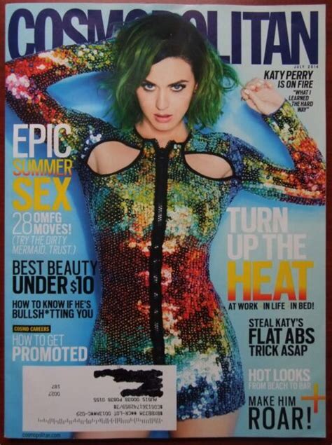 Katy Perry Front And Back Covers Cosmopolitan Magazine July 2014