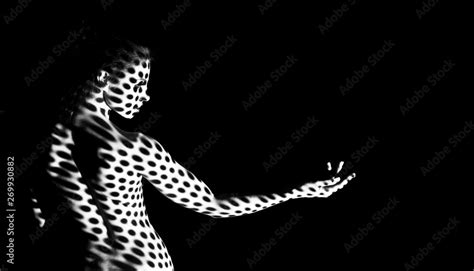 Foto De Naked Woman With Pattern On Her Nude Body Do Stock Adobe Stock