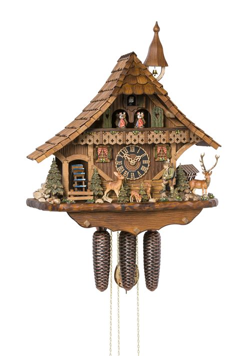 Original Handmade Black Forest Cuckoo Clock Made In Germany 2 86276t