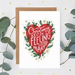 'Christmas Is A Feeling In Your Heart' Christmas Card By Jade Fisher ...