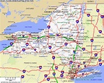 Map Of New York And Pennsylvania | Afputra within Road Map Of New York ...