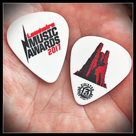 Sinister Guitar Picks Produced These Commemorative Custom Guitar Picks They Were Made To