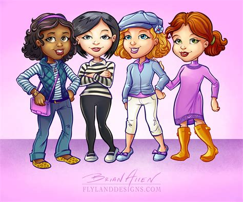 Sassy Princess Girls Mascot Illustration Flyland Designs Freelance Illustration And Graphic