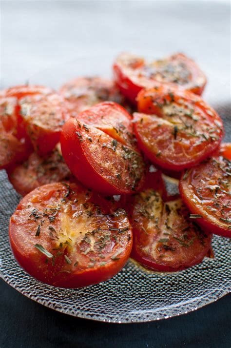 Roasted Tomatoes Topped With Tarragon And Garlic Make A Fresh And Easy