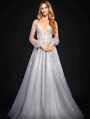 36 Stunning Silver Wedding Dresses For Brides Thetrendspotter