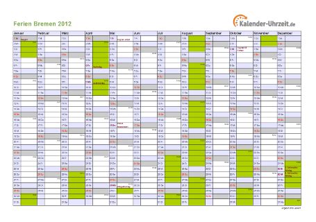 Kalender 2019 zum ausdrucken pdfvorlagen vinpearl baidai. Jahreskalender 2012 Zum Ausdrucken Kostenlos - Ferien Bremen 2012 - Ferienkalender zum ...
