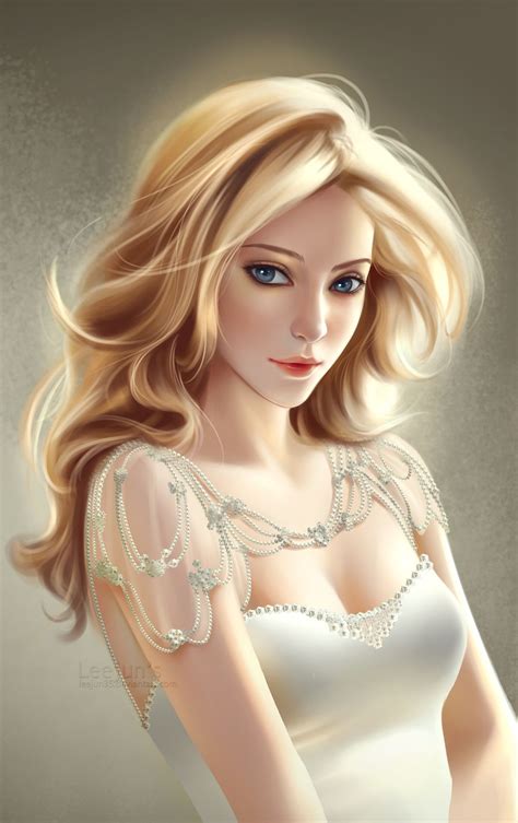 Practice 03 Art Girl Fantasy Girl Blonde Girl